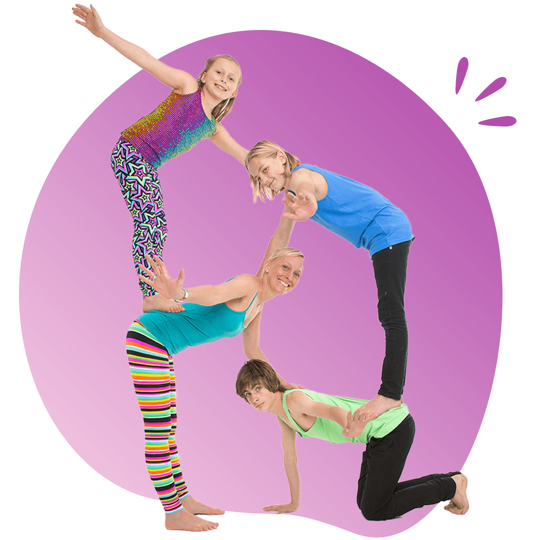 yoga poses for four people